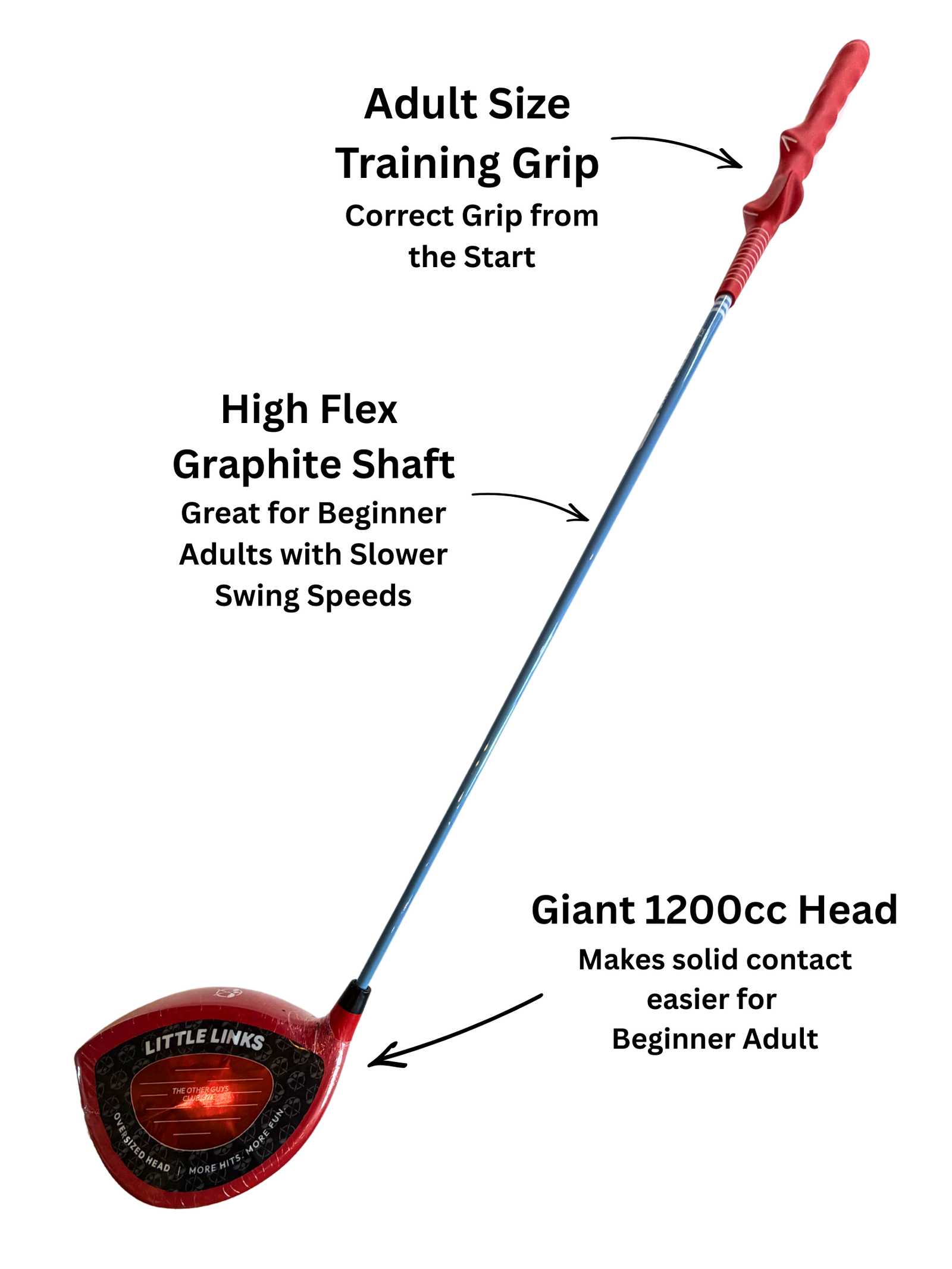 Big Swing Adult Golf Driver (Choose Colour)