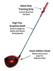 Big Swing Adult Golf Driver (Choose Colour)