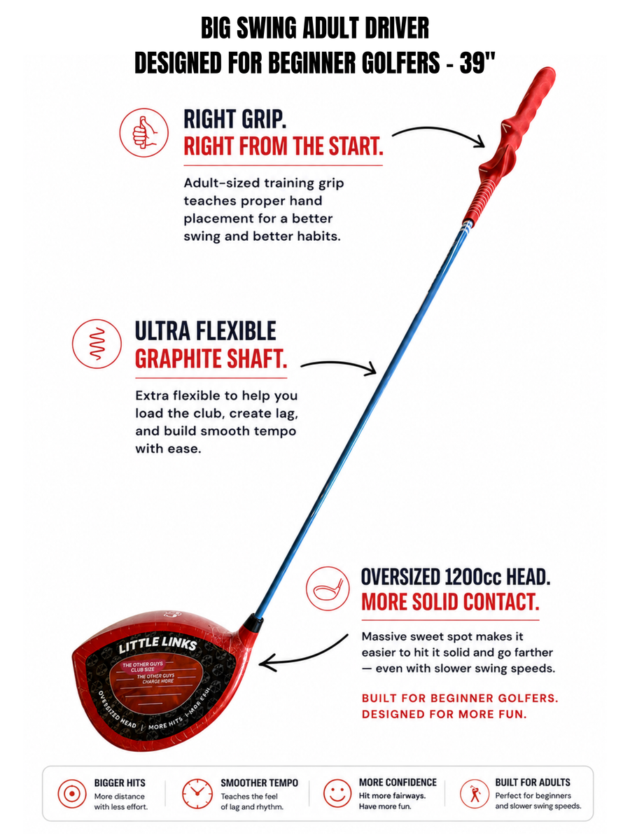 Big Swing Adult Golf Driver (Choose Colour)