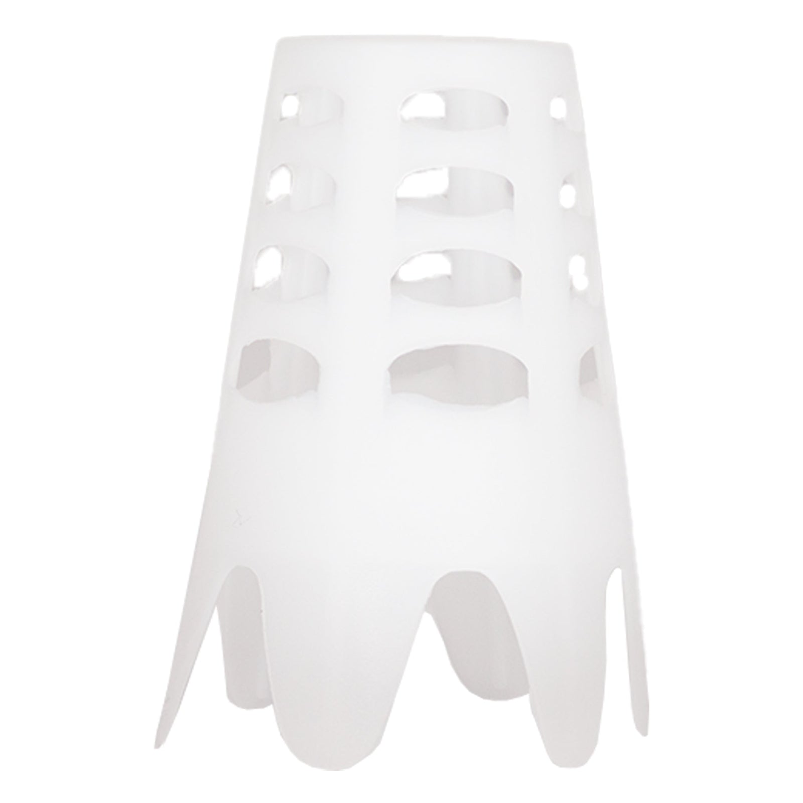 Little Links kids golf indoor tee in white color, designed for practicing on mats or hard surfaces, helping young golfers improve their swing without needing grass.